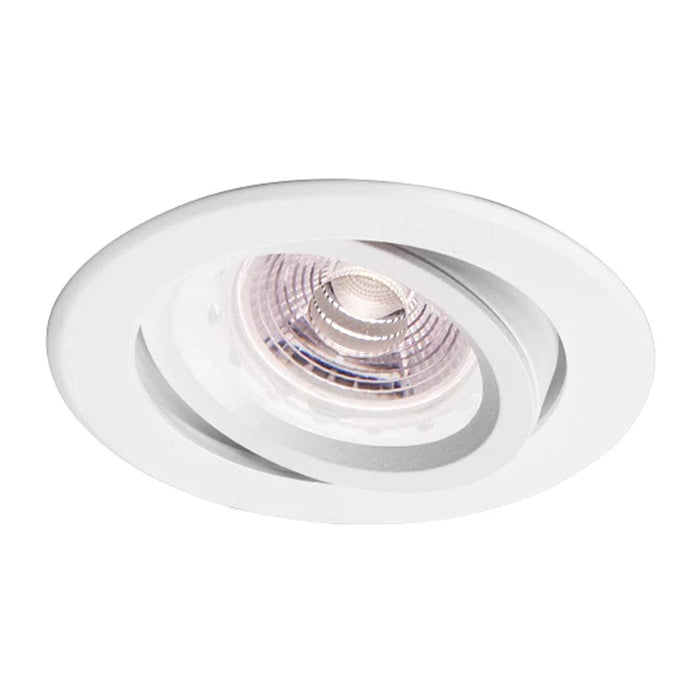 elevenpast DOWNLIGHTS White Zion Aluminium Round Tilt Downlight Black | White ELC-57/WH-NEW