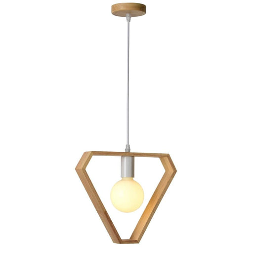 elevenpast Pendant Lights Quinn Wood and Metal Pendant Light Natural ELR-1002-WW