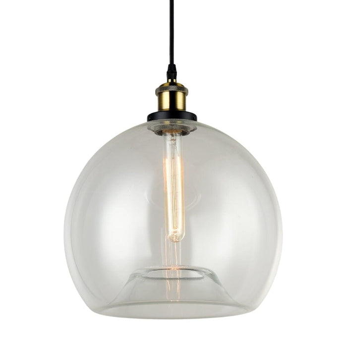 elevenpast Pendant Lights Arlo Metal and Glass Pendant Light ELR-1004-CL