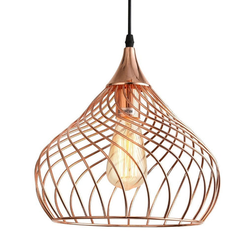 elevenpast Pendant Lights Norris Metal Pendant Light Rose Gold ELR-1009-RG