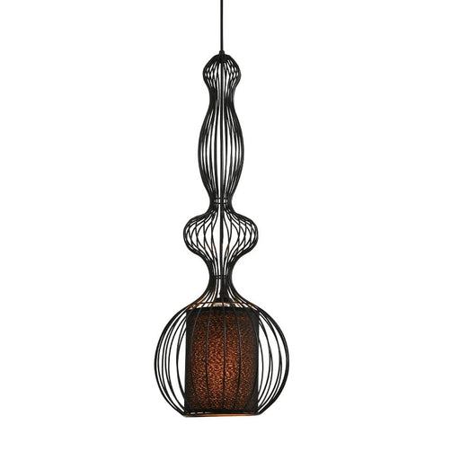 elevenpast Pendant Lights Oriana Metal Pendant Light Black ELR-1012-MB