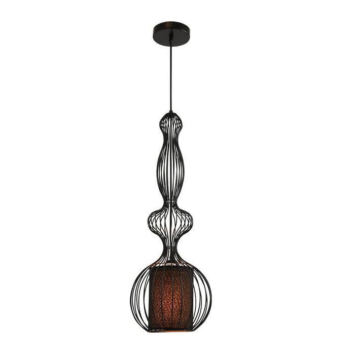 elevenpast Pendant Lights Oriana Metal Pendant Light Black ELR-1012-MB