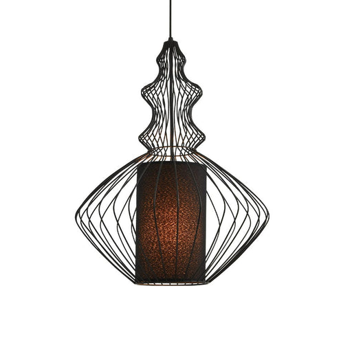 elevenpast Pendant Lights Orielle Metal Pendant Light Black ELR-1013-MB