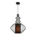 elevenpast Pendant Lights Orielle Metal Pendant Light Black ELR-1013-MB