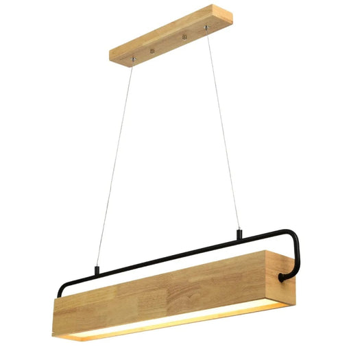 elevenpast Pendant Lights Trench LED Pendant Light Natural Wood ELR-2017-WB