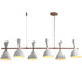 elevenpast Pendant Lights Tweedle Chandelier 6 Light ELR-2065-WG