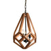 elevenpast Chandelier Shard Wooden Chandelier 3 Light ELR-4038-WB