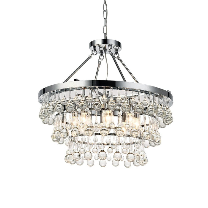 elevenpast` Chandelier Musée Chrome & Crystal Chandelier ELR-4082-CH