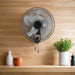 elevenpast fans Alara Metal Wall Fan Black F107 6009551810186