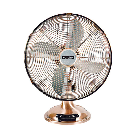 elevenpast Copper Kim Desk Fan Chrome or Copper F24C 6007328028383