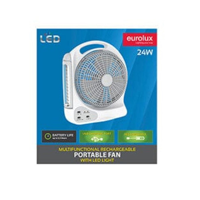 elevenpast fan Rechargeable Portable Fan - LED Desk Lamp F8-L 6009551807124