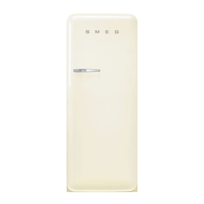 elevenpast fridge Cream Smeg Single Door 50's Style Refrigerator Glossy Finish FAB28RCR5 8017709299095