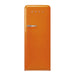 elevenpast fridge Orange Smeg Single Door 50's Style Refrigerator - Right Hinge FAB28ROR5 8017709299262