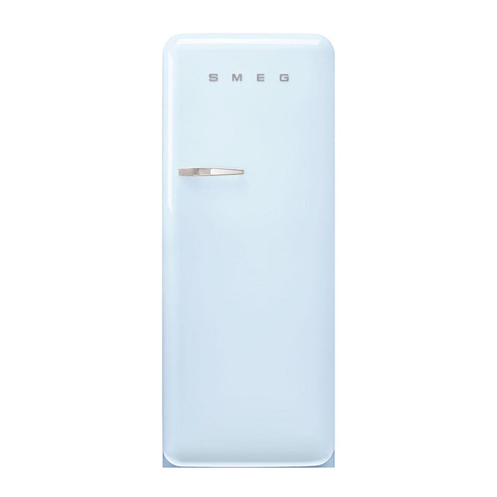 elevenpast fridge Pastel Blue Smeg Single Door 50's Style Refrigerator Glossy Finish FAB28RPB5 8017709299279