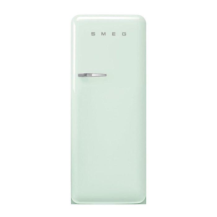 elevenpast fridge Pastel Green Smeg Single Door 50's Style Refrigerator Glossy Finish FAB28RPG5 8017709299293