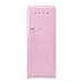 elevenpast fridge Pink Smeg Single Door 50's Style Refrigerator Glossy Finish FAB28RPK5 8017709299309