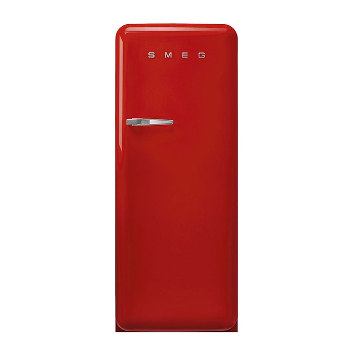 elevenpast fridge Red Smeg Single Door 50's Style Refrigerator Glossy Finish FAB28RRD5 8017709299316