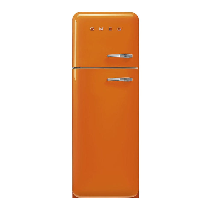 elevenpast fridge Orange Smeg Two Door Refrigerator - Left Hinge FAB30LOR5 8017709297671