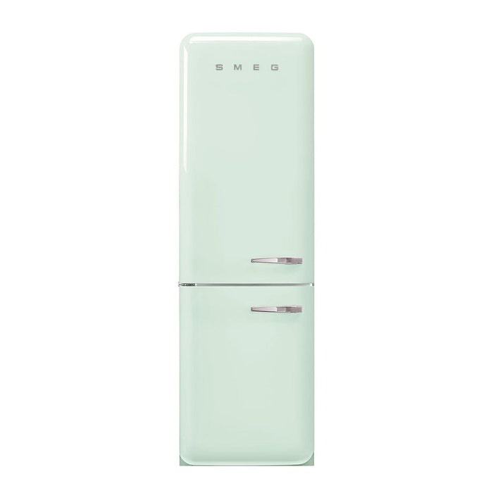 elevenpast fridge Pastel Green Smeg Two Door Bottom Mount Refrigerator - Left Hinge FAB32LPG5 8017709298067