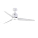 elevenpast Ceiling Fans Giana Metal Ceiling Fan with LED Light White FCF046 WHITE 6007226066999