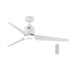 elevenpast Ceiling Fans Giana Metal Ceiling Fan with LED Light White FCF046 WHITE 6007226066999