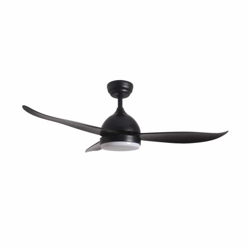 elevenpast Ceiling Fans Harry Metal Ceiling Fan with LED Light Black FCF080 MATT BLACK 6007226080124