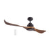 elevenpast Ceiling Fans Murray Metal Ceiling Fan Black and Brown FCF081 MATT BLACK 6007226080131