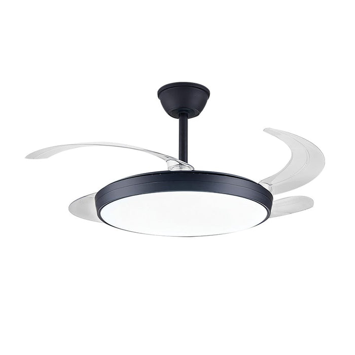 elevenpast Ceiling Fans Black Fargo Metal Ceiling Fan with LED Light Black | White FCF093 BLACK 6007226086829