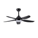 elevenpast Ceiling Fans Black Tundra Metal Ceiling Fan with LED Light Black | White | Brown FCF096 BLACK 6007226087154