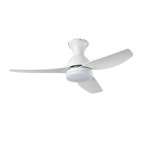 elevenpast Ceiling Fans White Dorothy Metal Ceiling Fan with LED Light FCF098 WHITE 6007226087178