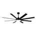 elevenpast Ceiling Fans Black Tundra Oversized Ceiling Fan with LED Light Black | White FCF102 BLACK 6007226087901