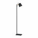 elevenpast Floor lamp Lacey Metal and Wood Floor Lamp Black FL229 9002759436148