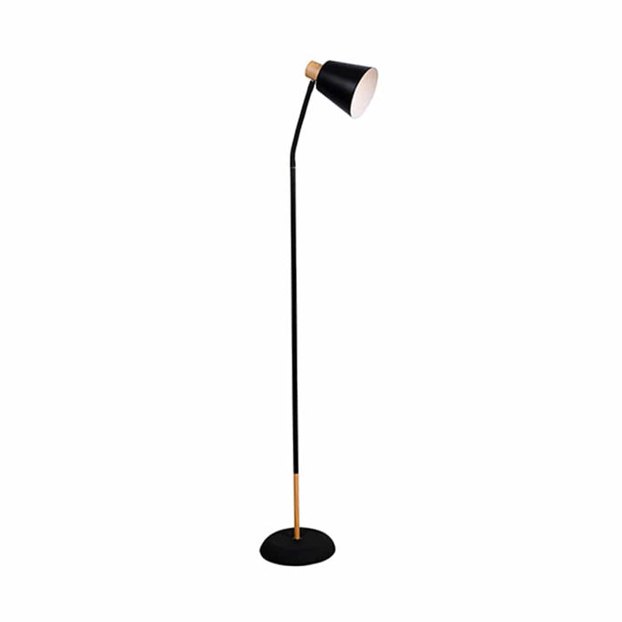 elevenpast Floor lamps Black Curve Metal Floor Lamp Black | White FL232B 6009551809692