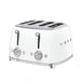 SMEG Toaster Smeg Square Four Slice Toaster Glossy Finish