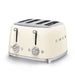 SMEG Toaster Smeg Square Four Slice Toaster Glossy Finish