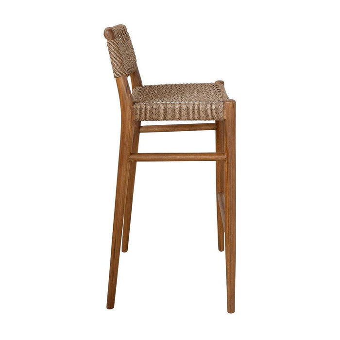 Hertex Haus Bar Stool Goa Teak Bar Chair Bark FUR01346