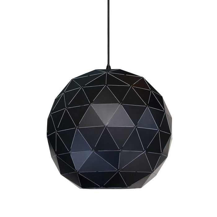 elevenpast Pendant Lights Large Laser Cut Metal Ball Pendant Light Black | 3 Sizes G-KLCH-820-L/BL