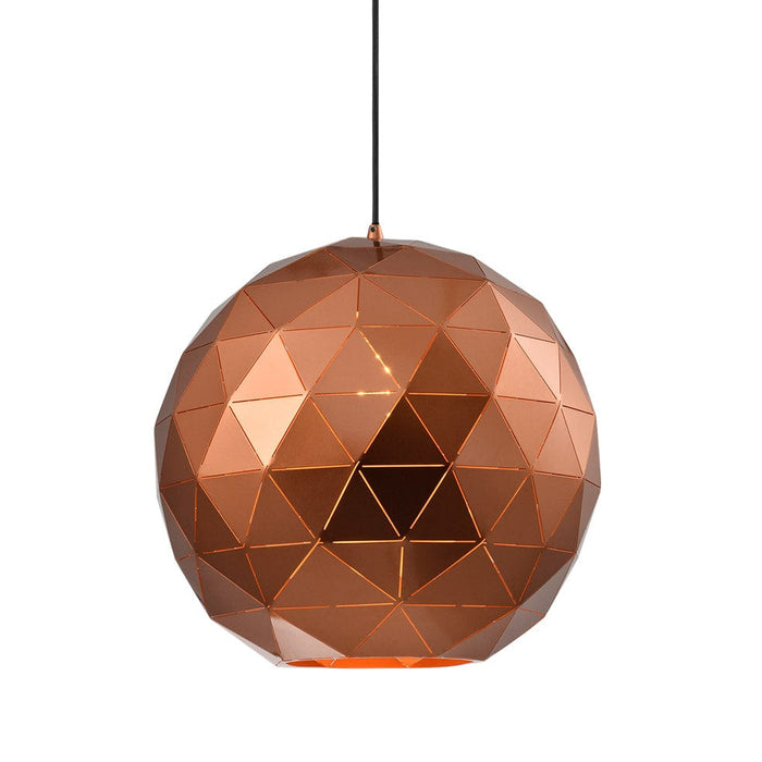 elevenpast Pendant Lights Large Laser Cut Metal Ball Pendant Light Copper | 3 Sizes G-KLCH-820-L/CO