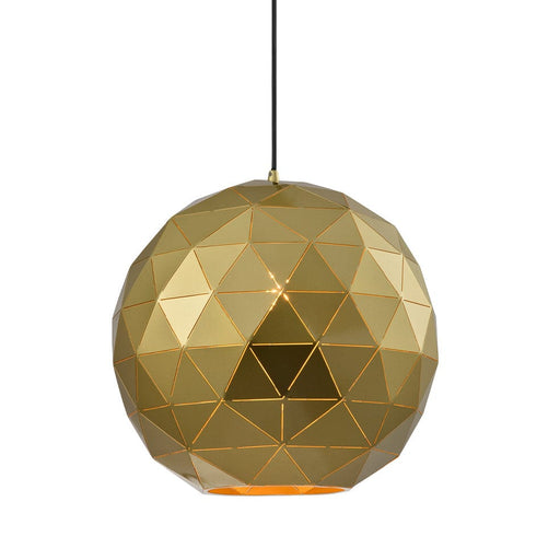 elevenpast Pendant Lights Large Laser Cut Metal Ball Pendant Light Satin Gold | 3 Sizes G-KLCH-820-L/SG