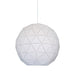 elevenpast Pendant Lights Large Laser Cut Metal Ball Pendant Light White | 3 Sizes G-KLCH-820-L/WH