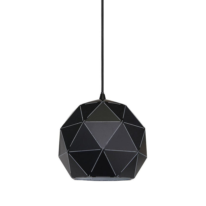 elevenpast Pendant Lights Small Laser Cut Metal Ball Pendant Light Black | 3 Sizes G-KLCH-820-S/BL