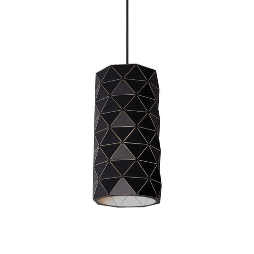 elevenpast Pendant Lights Black Laser Cut Cylinder Metal Pendant Light Black | White G-KLCH-821/BL