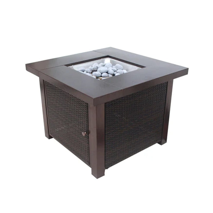 ALVA Heater ALVA Gas Firetable Wicker Finish GFT100