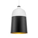 elevenpast White & Black Gold Dip Pendant Large H-KLCH-1426WH/B