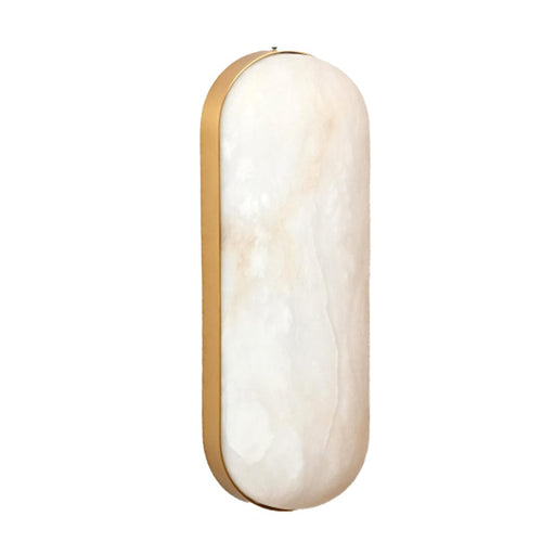 elevenpast Wall Light Zander Alabaster and Metal Wall Light Brass HB-3319