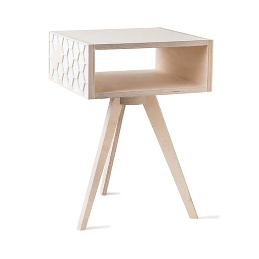 elevenpast Bedside Pedestal White Hexa Bedside Table | White, Green or Turquoise HEXABEDSIDEW