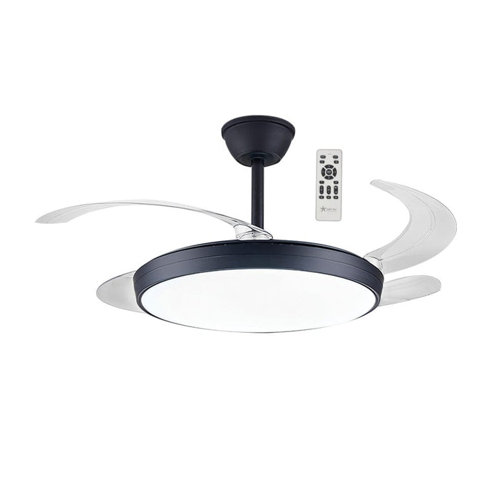 elevenpast Ceiling Fans Fargo Metal Ceiling Fan with LED Light Black | White