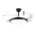 elevenpast Ceiling Fans Fargo Metal Ceiling Fan with LED Light Black | White