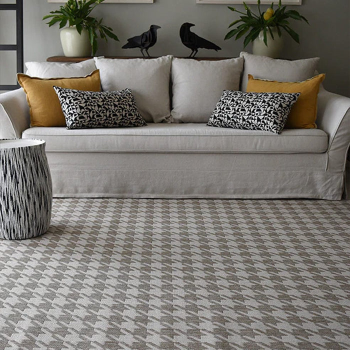 elevenpast Rug 3m x 0.8m Houndstooth Sand Rug HOUNDSTOOTHSANDRUG3X0.8