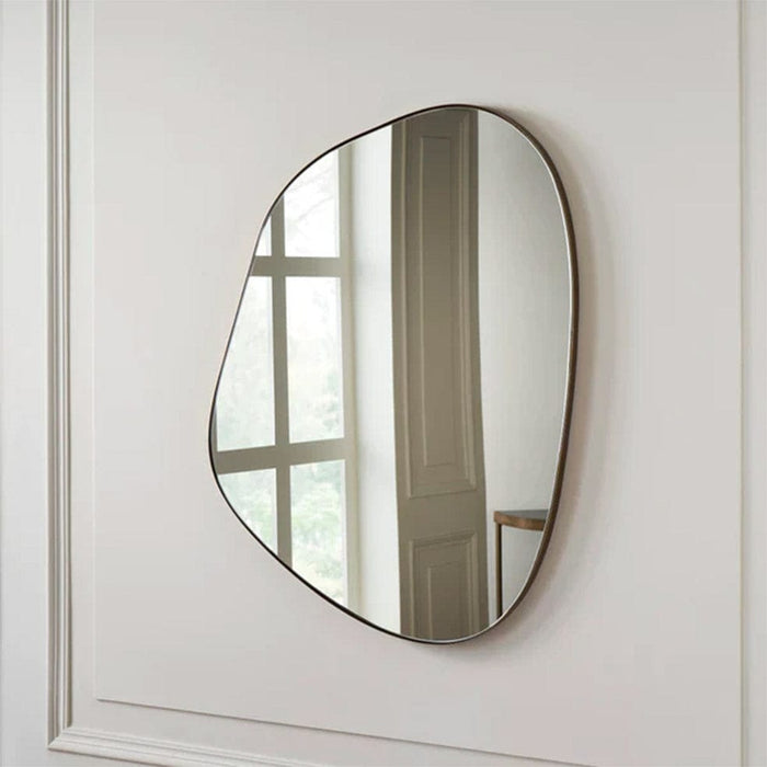 elevenpast Mirrors Small Ina Metal Wall Mirror Brass | 3 Sizes INAWALLMIRRORSMALL